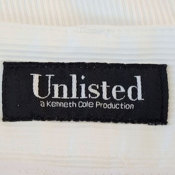 Unlisted By Kenith Cole White Pique Cropped Summer Pants Size 8 - Picture 4 of 7